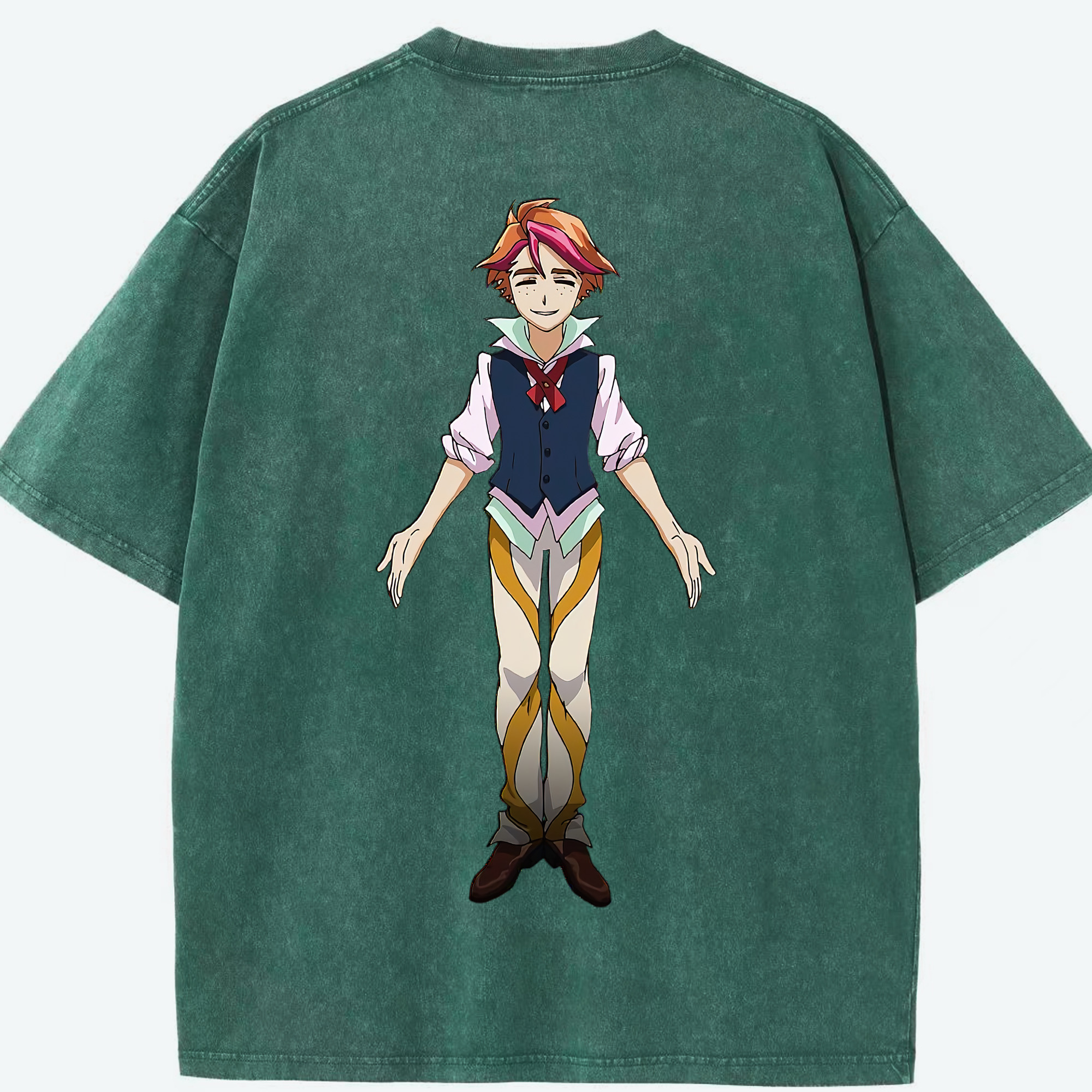 （画像用） 遊☆戯☆王 Yu-Gi-Oh! 綿100% ヴィンテージ風 半袖Tシャツ（背面プリント）